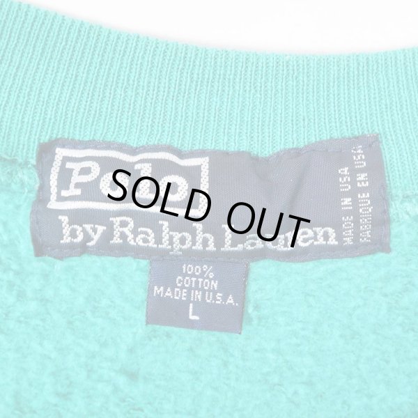 画像2: 90's Polo Ralph Lauren ロゴ刺繍 スウェット “MADE IN USA” (2)
