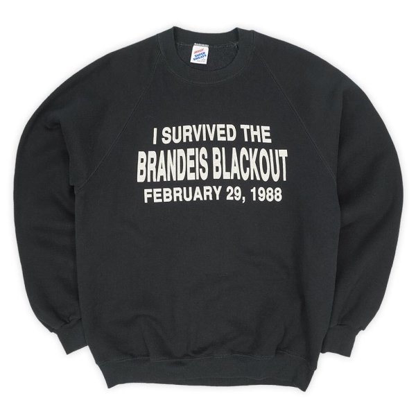 画像1: 80's JERZEES メッセージプリント スウェット "BLACK / MADE IN USA" (1)