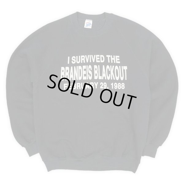 画像1: 80's JERZEES メッセージプリント スウェット "BLACK / MADE IN USA" (1)