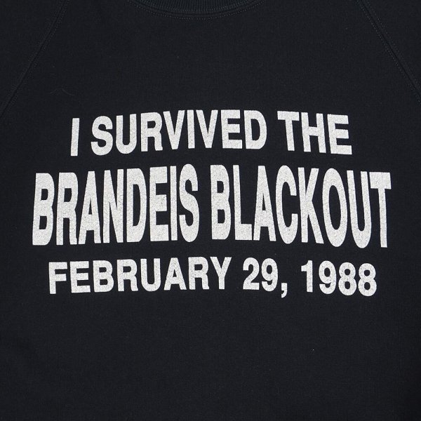 画像2: 80's JERZEES メッセージプリント スウェット "BLACK / MADE IN USA" (2)