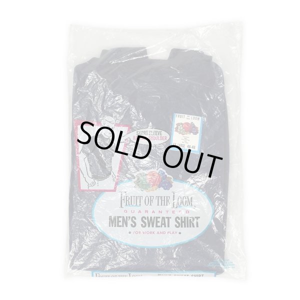 画像1: 60's Fruit of the loom S/S スウェット "NAVY / MADE IN USA / DEADSTOCK" (1)