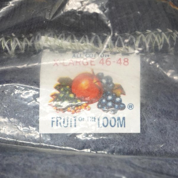 画像3: 60's Fruit of the loom S/S スウェット "NAVY / MADE IN USA / DEADSTOCK" (3)
