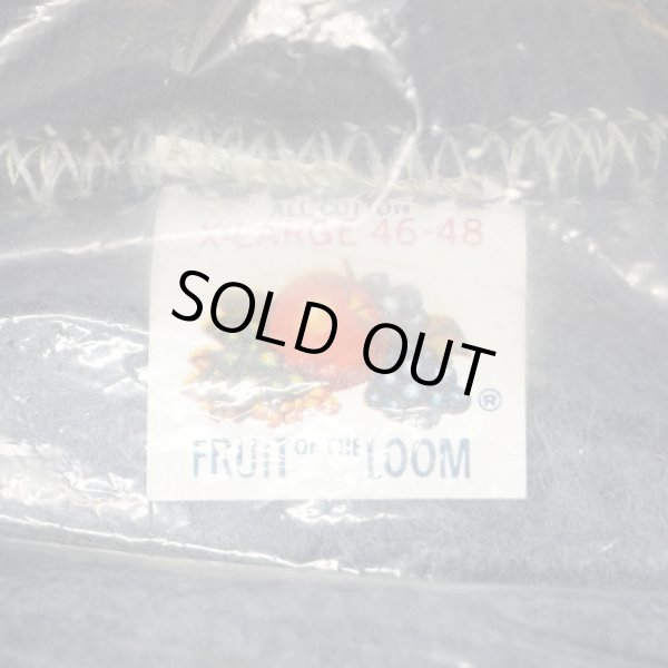画像3: 60's Fruit of the loom S/S スウェット "NAVY / MADE IN USA / DEADSTOCK" (3)