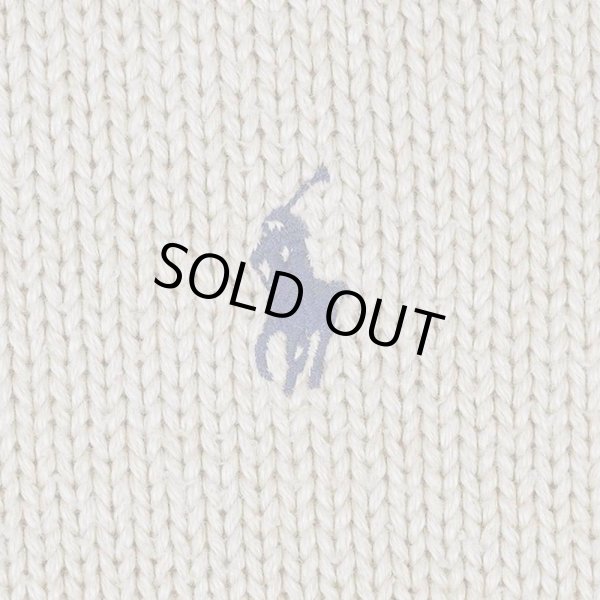 画像3: 90's Polo Ralph Lauren コットンニット “BEIGH” (3)