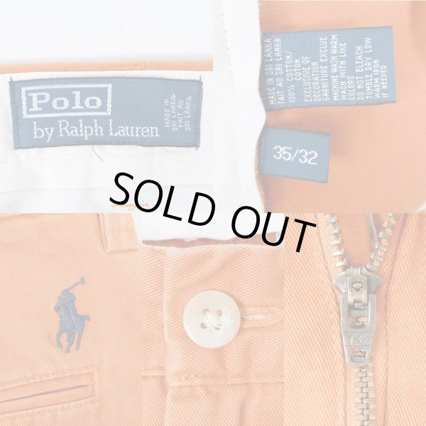 画像3: 00's Polo Ralph Lauren チノトラウザー "ORANGE" (3)