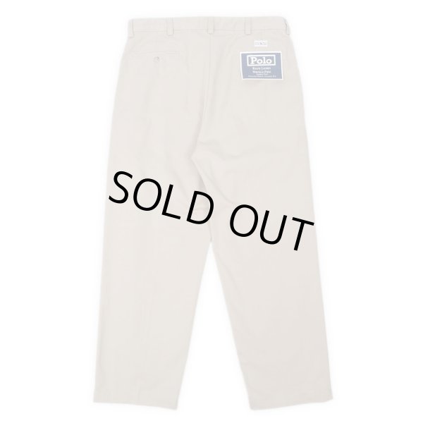 画像2: 90's Polo Ralph Lauren 2タック チノトラウザー "DEADSTOCK / ANDREW PANT / BEIGH" (2)