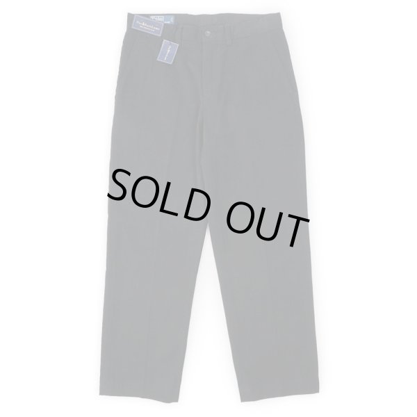 画像1: 00's Polo Ralph Lauren ノータック チノトラウザー “PRESTON PANT / BLACK / DEADSTOCK” (1)