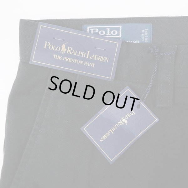 画像3: 00's Polo Ralph Lauren ノータック チノトラウザー “PRESTON PANT / BLACK / DEADSTOCK” (3)