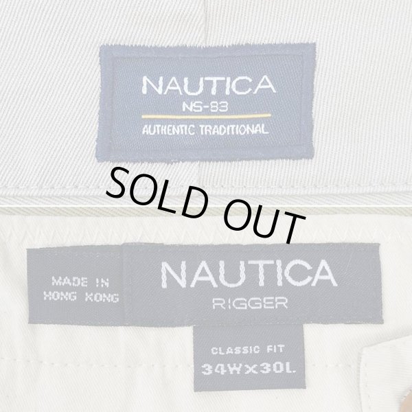 画像3: 00's NAUTICA 2タック チノトラウザー "W34 L30" (3)