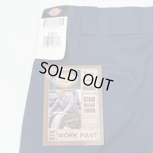 画像4: 00's Dickies 874 ワークパンツ “DEADSTOCK / NAVY / W34 L32” (4)