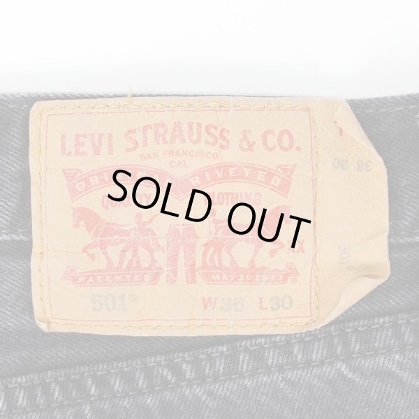 画像3: 00's Levi's 501 ブラックデニムパンツ "W36 L30" (3)