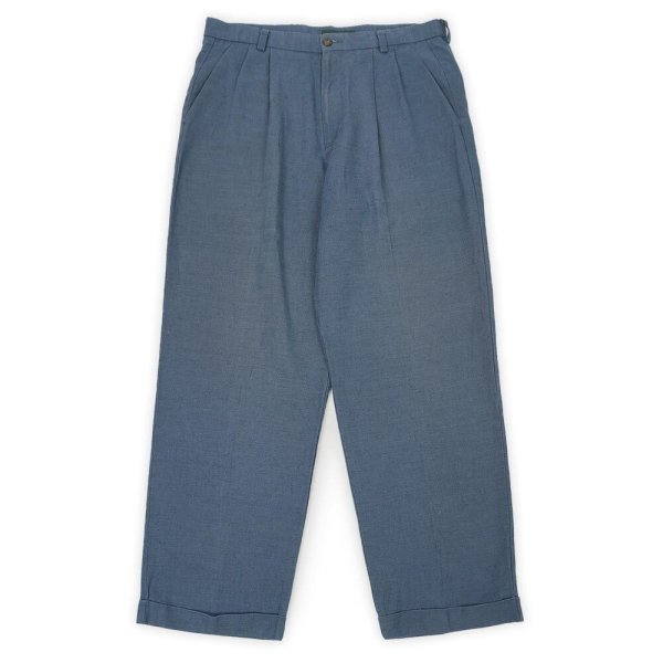 画像1: 00's DOCKERS 2タック リネントラウザー “W32 L30” (1)