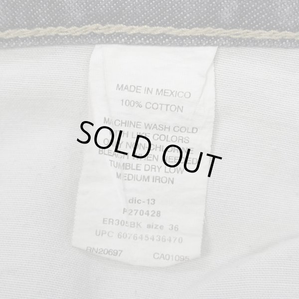 画像4: 00's Dickies 先染めブラックデニム バギーショーツ (4)