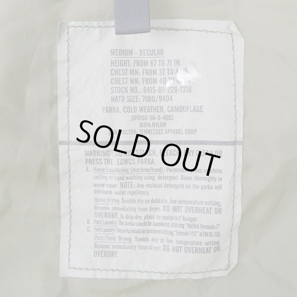 画像3: 90's US.ARMY ECWCS ウッドランドカモ柄 GORE-TEX PARKA "MEDIUM-REGULAR / DEADSTOCK" (3)