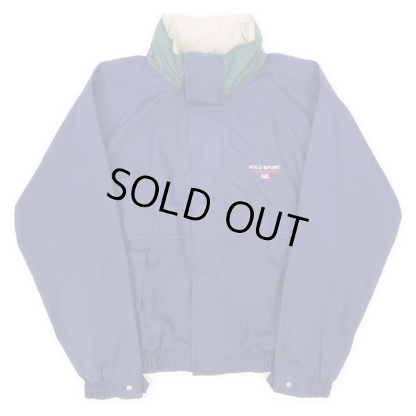 画像2: 90's POLO SPORT ビッグロゴ スタンドカラージャケット (2)