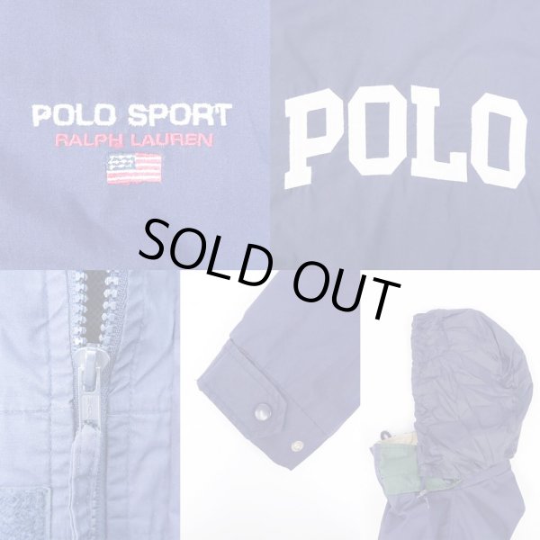 画像4: 90's POLO SPORT ビッグロゴ スタンドカラージャケット (4)