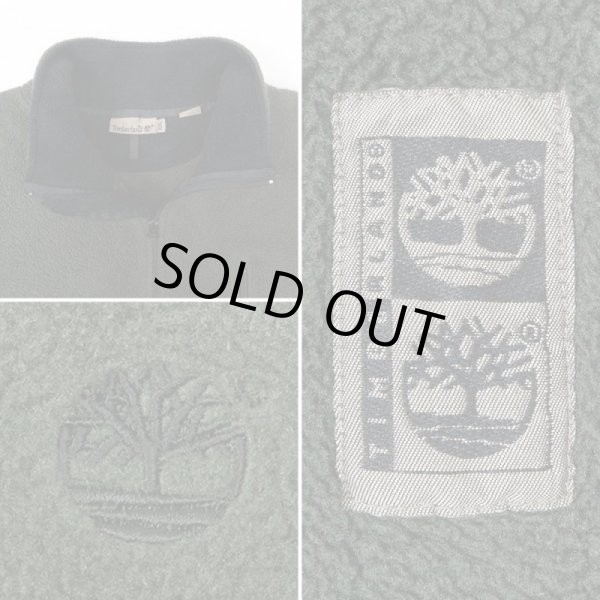 画像4: 90's Timberland ハーフジップ フリースジャケット (4)