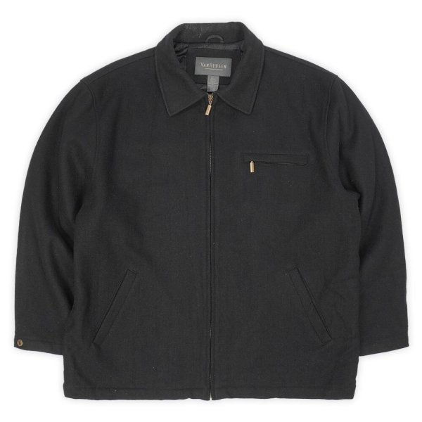 画像1: 00's VAN HEUSEN ウールスポーツジャケット “BLACK” (1)
