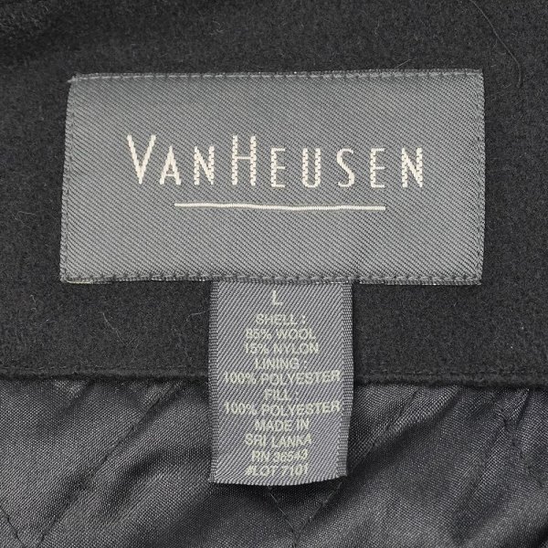 画像2: 00's VAN HEUSEN ウールスポーツジャケット “BLACK” (2)