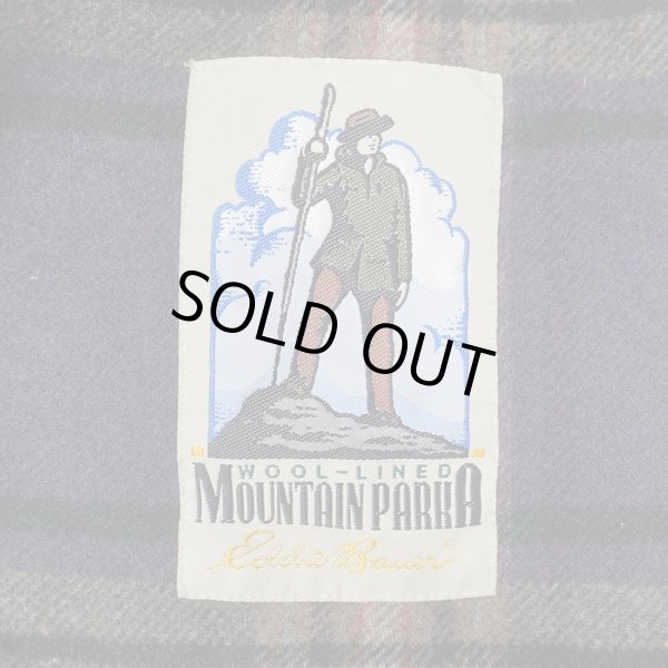 画像3: 90's Eddie Bauer ウールライナー マウンテンパーカー "黒タグ / NAVY" (3)