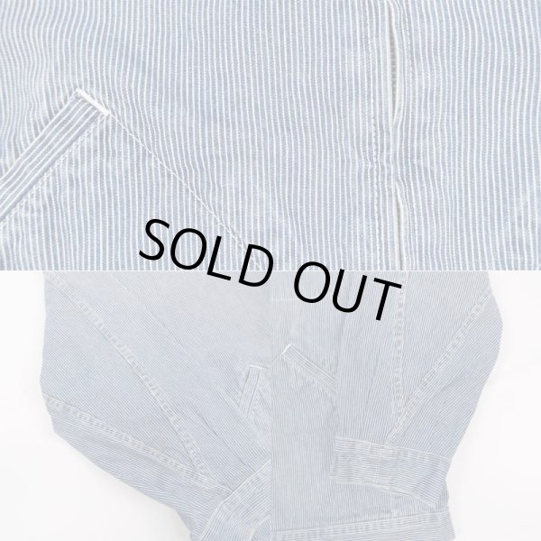 画像5: 90's Polo Ralph Lauren ヒッコリーストライプ柄 ワークジャケット (5)