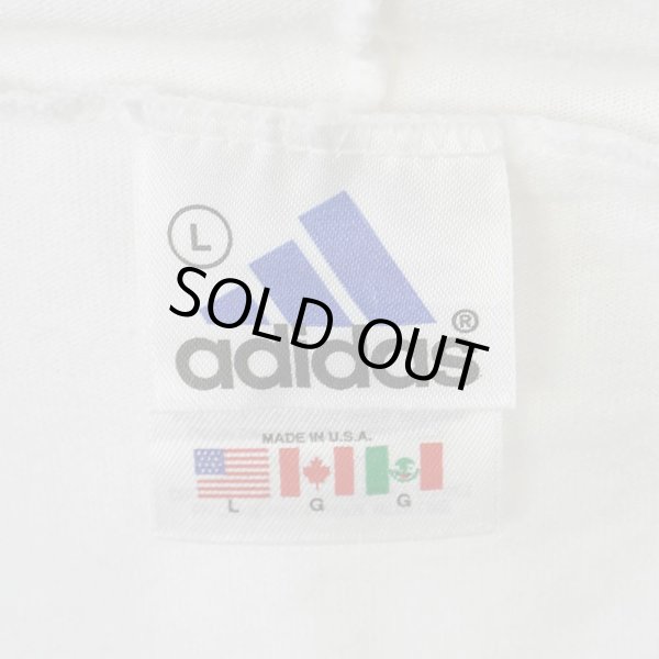 画像2: 90's Adidas フーディーカットソー "MADE IN USA / Performance Logo" (2)