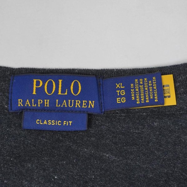 画像2: 00's Polo Ralph Lauren ロゴ刺?Tシャツ “チェーンステッチ / 裾ポニー” (2)