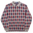 画像1: 90's Polo Ralph Lauren アーガイル柄 L/S ポロシャツ "MADE IN USA" (1)