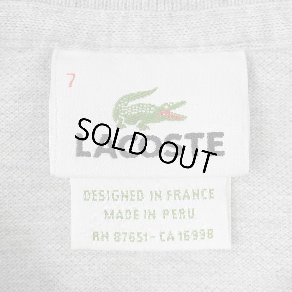 画像2: 90-00's LACOSTE ポロシャツ “DESIGNED IN FRANCE / GRAY” (2)