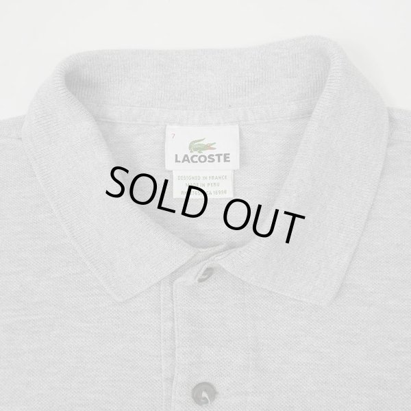 画像4: 90-00's LACOSTE ポロシャツ “DESIGNED IN FRANCE / GRAY” (4)