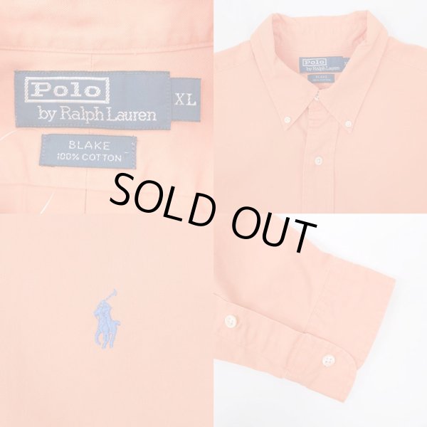 画像3: 90's Polo Ralph Lauren ボタンダウンシャツ "BLAKE / ORANGE”" (3)