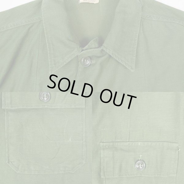 画像5: 60's US.ARMY コットンサテン ユーティリティーシャツ "1st後期" (5)