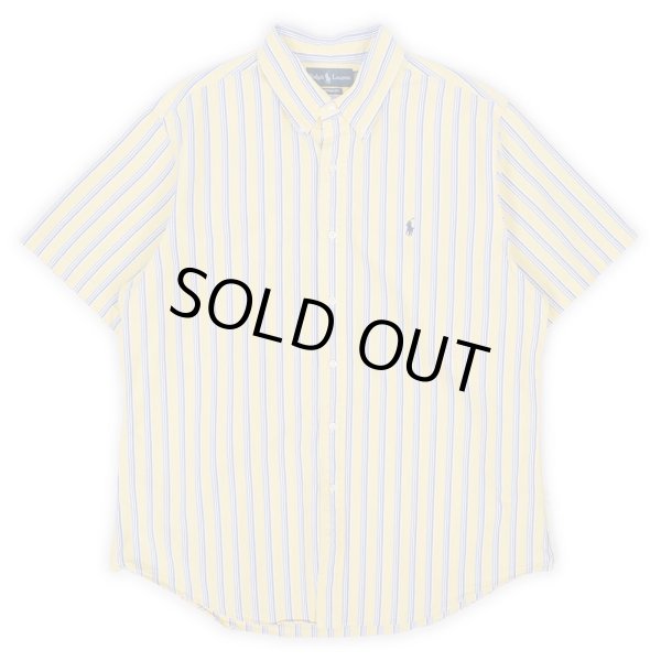 画像1: 90's Polo Ralph Lauren S/S ボタンダウンシャツ "CUSTOM FIT / 3点留め" (1)
