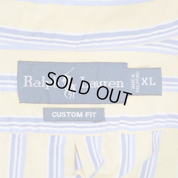 画像3: 90's Polo Ralph Lauren S/S ボタンダウンシャツ "CUSTOM FIT / 3点留め" (3)