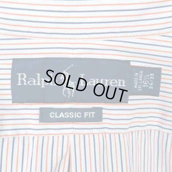 画像2: 90-00's Polo Ralph Lauren マルチストライプ柄 ボタンダウンシャツ "CLASSIC FIT" (2)