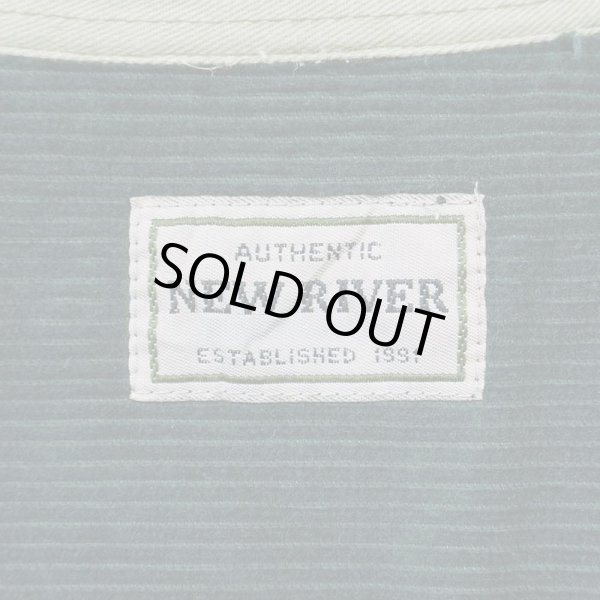 画像2: 90's NEW RIVER 太畝コーデュロイ プルオーバーシャツ (2)