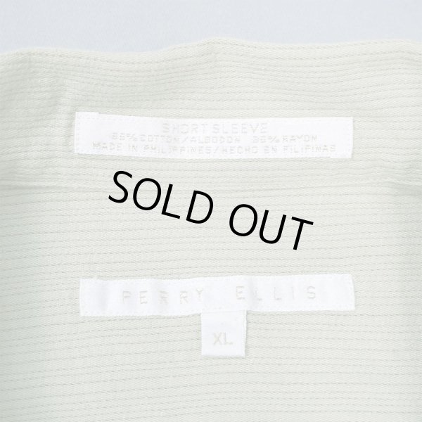 画像2: 90's PERRY ELLIS S/S オープンカラーシャツ (2)