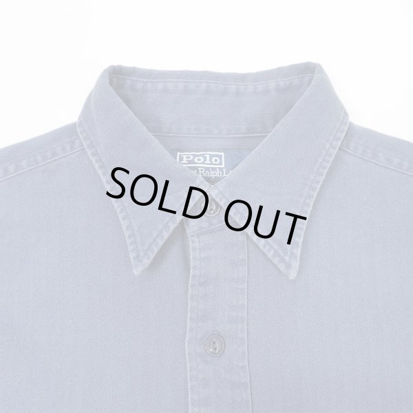 画像3: 90's Polo Ralph Lauren HBT ワークシャツ "GLOUCHESTER" (3)