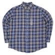 画像1: 90-00's ST JOHN'S BAY フランネル ボタンダウンシャツ "DEADSTOCK / Blue Plaid" (1)