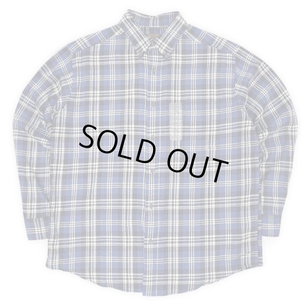 画像1: 90-00's ST JOHN'S BAY フランネル ボタンダウンシャツ "DEADSTOCK / Blue Plaid" (1)