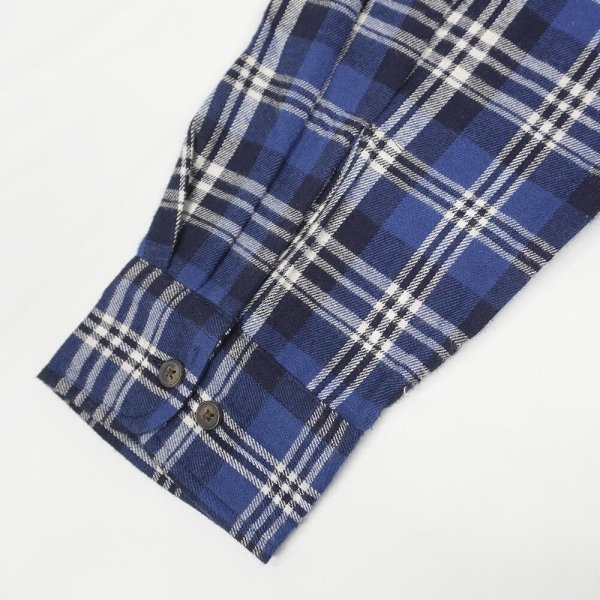 画像4: 90-00's ST JOHN'S BAY フランネル ボタンダウンシャツ "DEADSTOCK / Blue Plaid" (4)