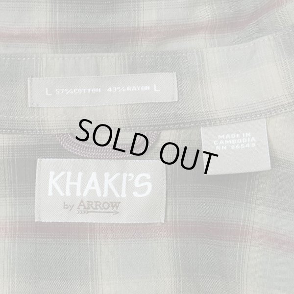 画像2: 90's KHAKI'S by ARROW レギュラーカラーシャツ "Cotton × Rayon / Ombre Plaid" (2)