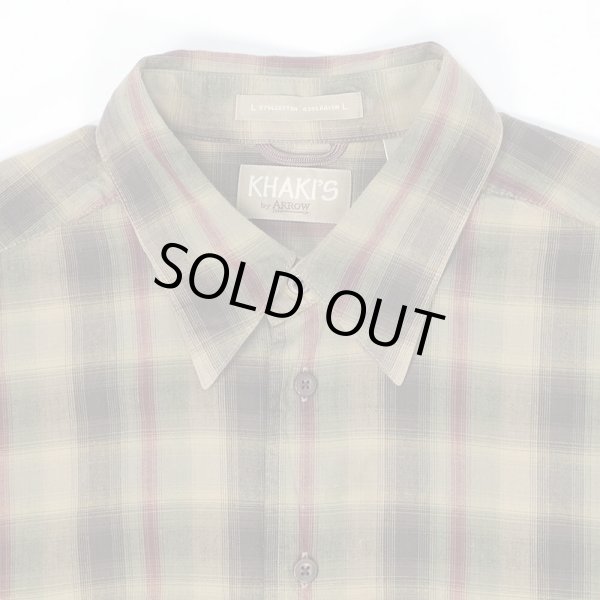 画像3: 90's KHAKI'S by ARROW レギュラーカラーシャツ "Cotton × Rayon / Ombre Plaid" (3)