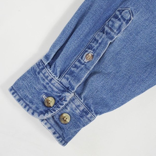 画像4: 00's Eddie Bauer デニムボタンダウンシャツ (4)