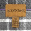 画像2: 00's ST JOHN'S BAY フランネルボタンダウンシャツ "Black Plaid" (2)