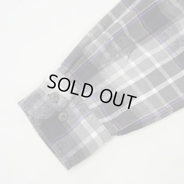 画像4: 00's ST JOHN'S BAY フランネルボタンダウンシャツ "Black Plaid" (4)
