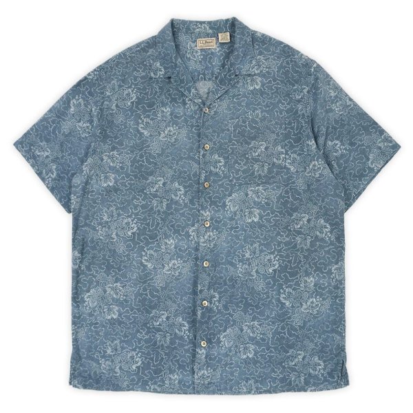 画像1: 00's L.L.Bean S/S 総柄 オープンカラーシャツ 【5】 (1)