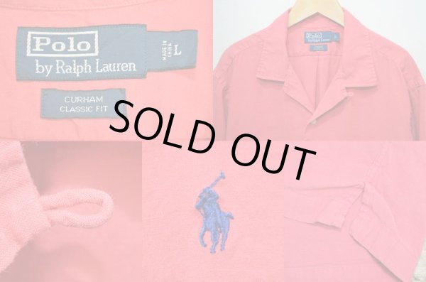 画像3: 90's Polo Ralph Lauren S/S オープンカラーシャツ “PINK / LINEN×COTTON” (3)