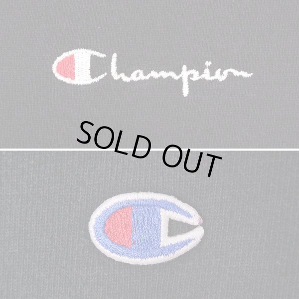 画像3: 90's Champion 前V スウェット "BLACK / XXL / MADE IN USA" (3)