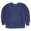 画像1: 80's Hanes BEEFY リバースウィーブタイプ ブランクスウェット "MADE IN USA / FADE NAVY" (1)